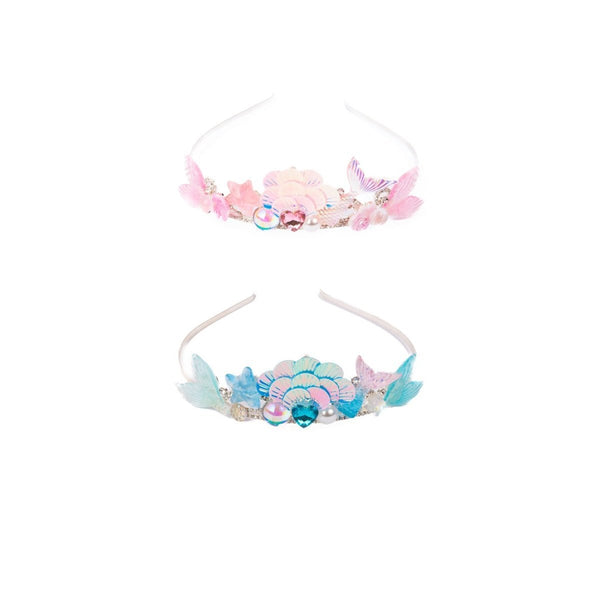 Diadème Coquillage Pour Filles – Bandeau Sirène Violet – Accessoire De Fête, Anniversaire Et Cosplay – Look Marin Enchanté