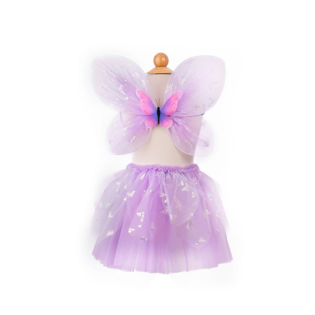 Great Pretenders Costume Accessories Butterfly Accessory Kit for Kids, Purple, Skirt, Wings and Wand 771877419355