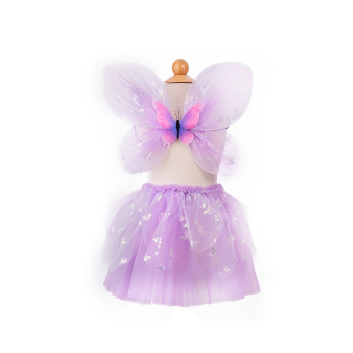 Great Pretenders Costume Accessories Butterfly Accessory Kit for Kids, Purple, Skirt, Wings and Wand 771877419355