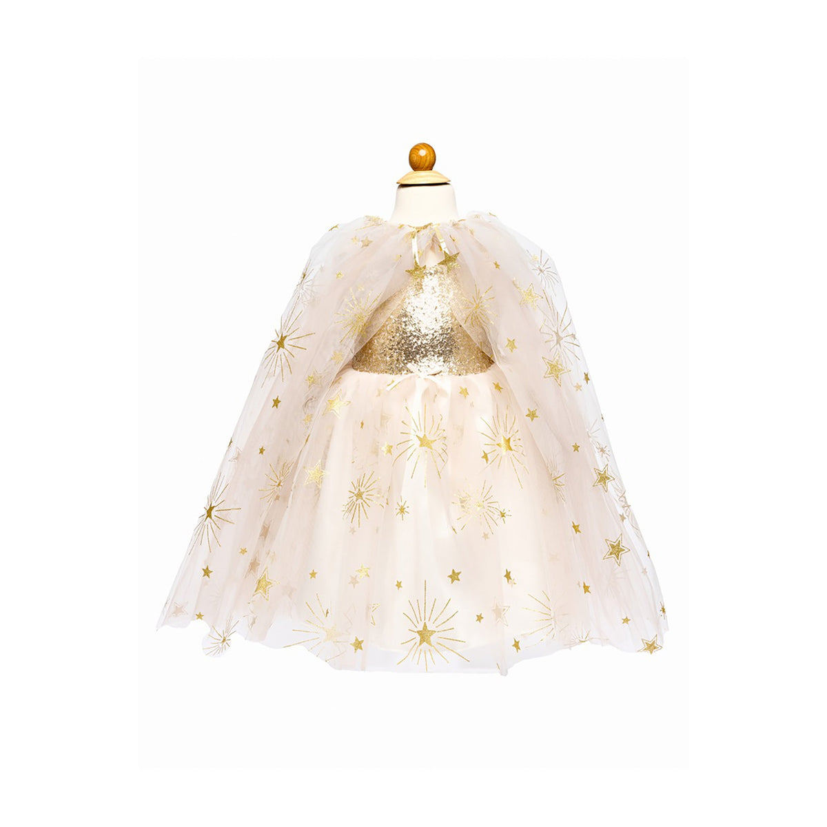 Great Pretenders Costume Accessories Gold Glam Party Cape for Kids 771877507557