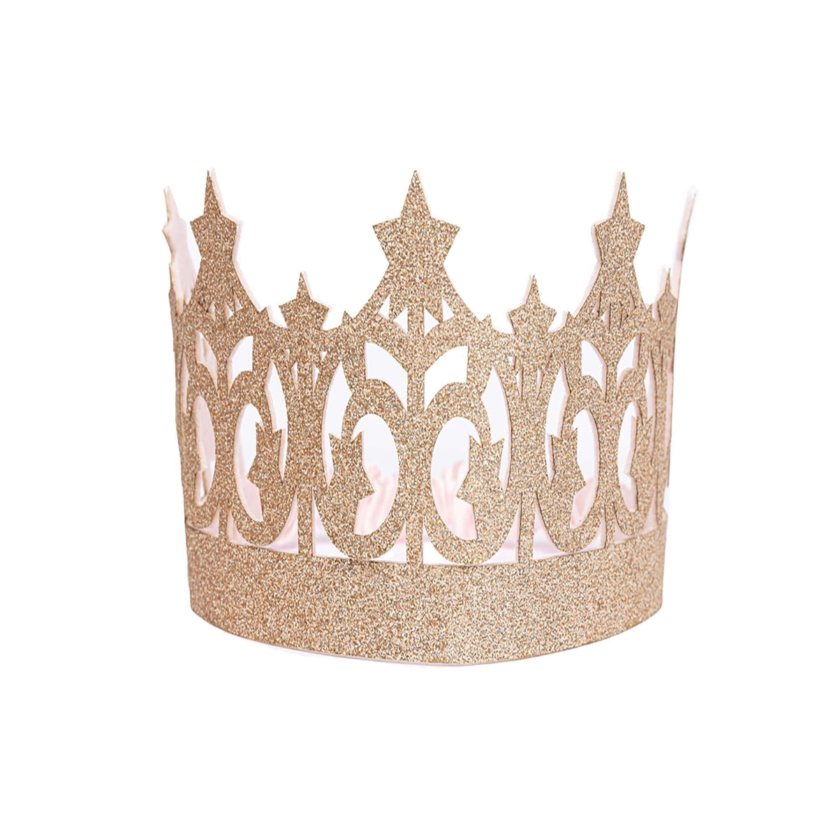 Great Pretenders Costume Accessories Gold Glitter Crown, 1 Count