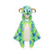 Great Pretenders Costume Accessories Goober the Monster Cape for Adults, Green and Blue Cape, 1 Count