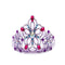 Great Pretenders Costume Accessories Lilac Be Jewelled Tiara, 1 Count