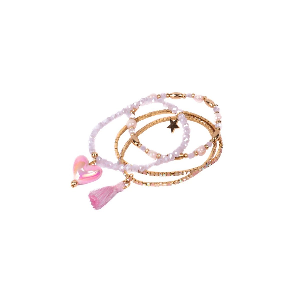 Great Pretenders Impulse Buying Boutique Luminescent Love Bracelet Set, 4 Count 771877900242