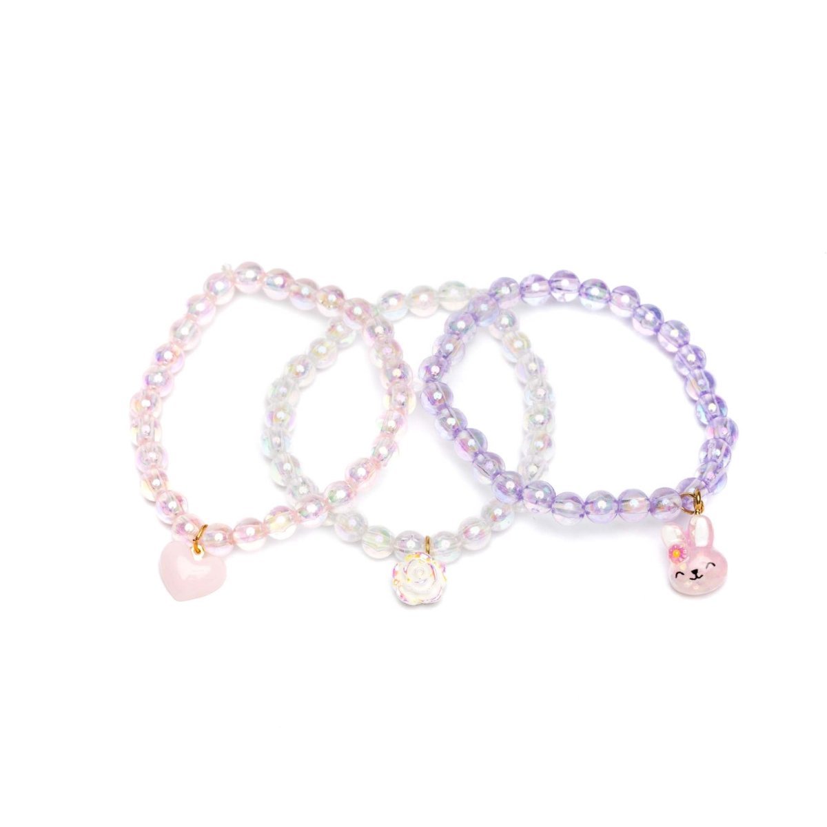 Great Pretenders Impulse Buying Happy Bunny Bracelets for Kids, 3 Count