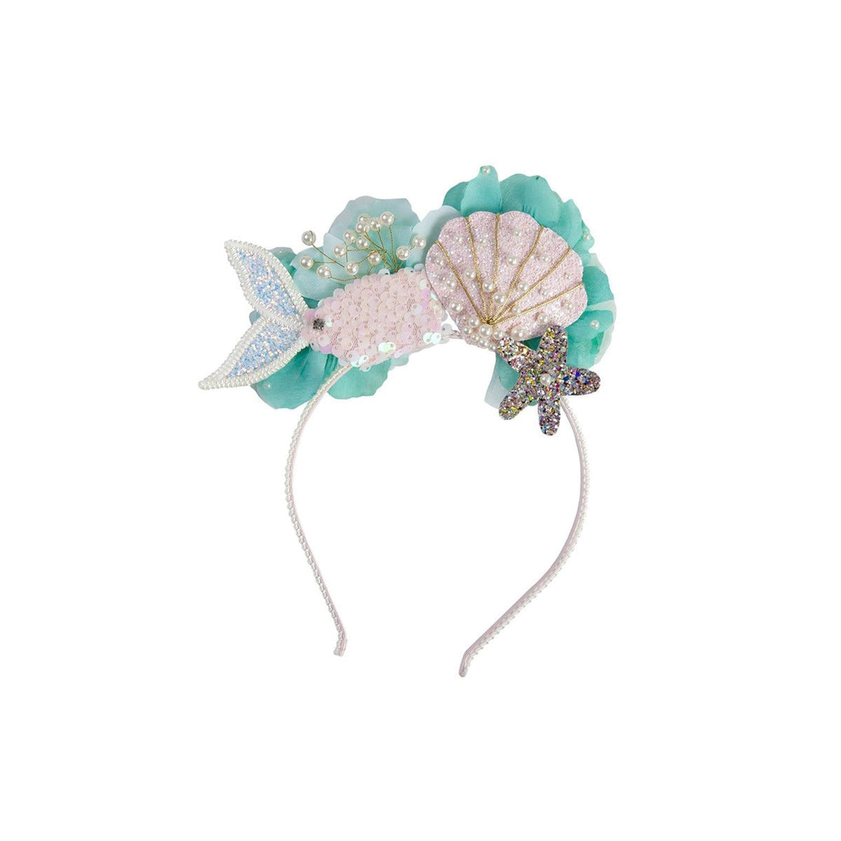 Great Pretenders Impulse Buying Mermalicious Headband for Kids, 1 Count 771877890611