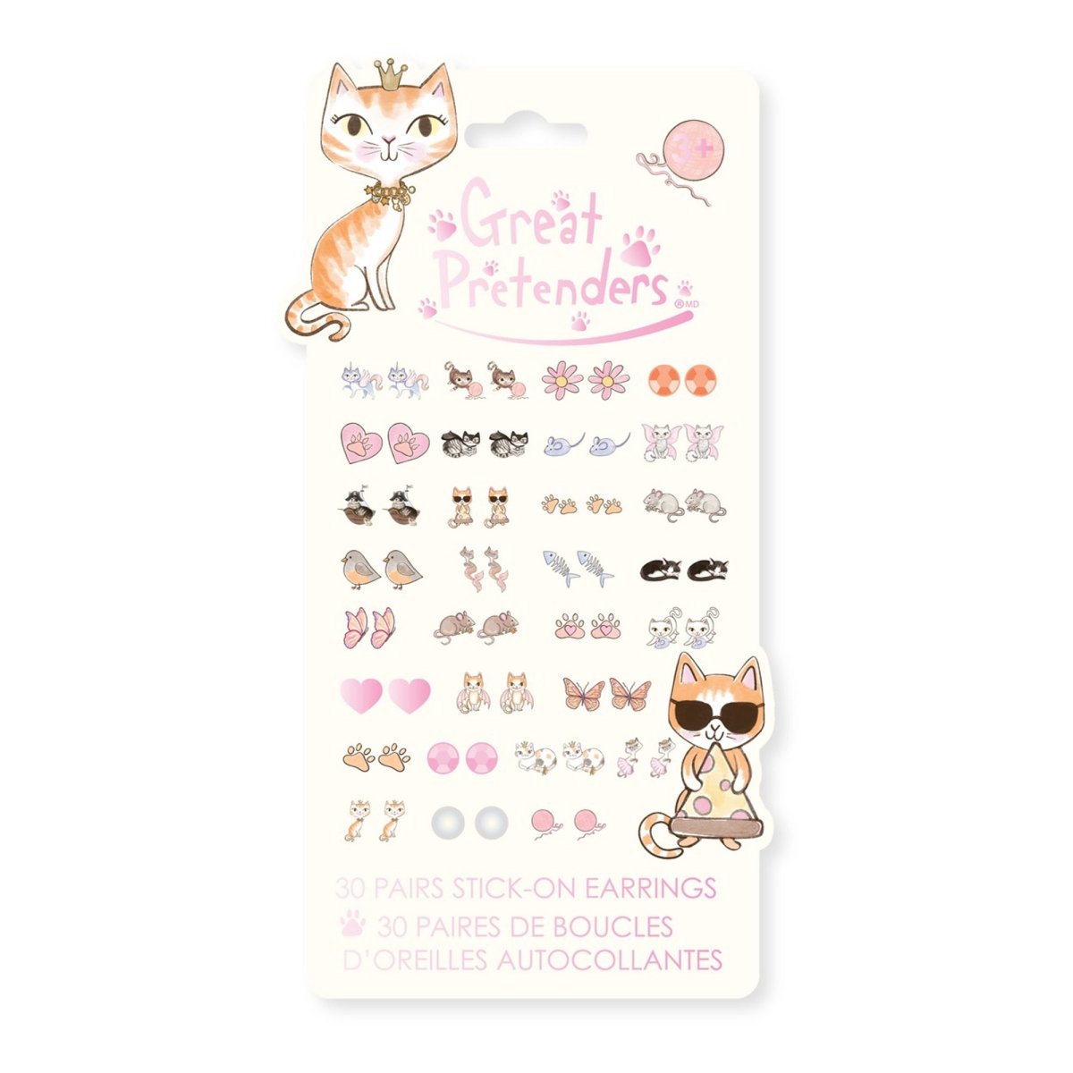 Great Pretenders Impulse Buying Paw-Some Sticker Earrings, 30 Count 771877875250