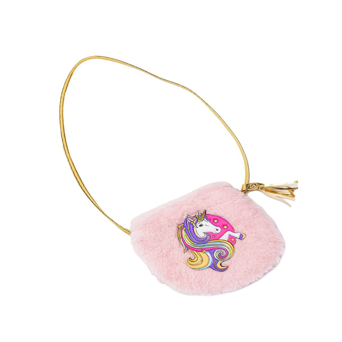 Great Pretenders impulse buying Pink Fluffy Unicorn Purse, 1 Count