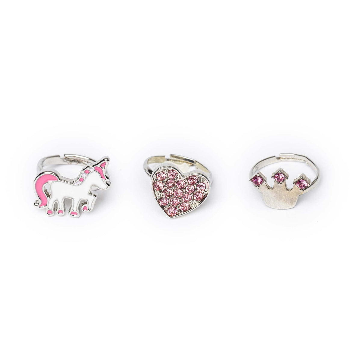 Great Pretenders Impulse Buying Princess and Unicorn Ring Set, 3 Count