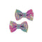 Great Pretenders Impulse Buying Rainbow Sequins Bows Hair Clips for Kids, 2 Count 771877880759
