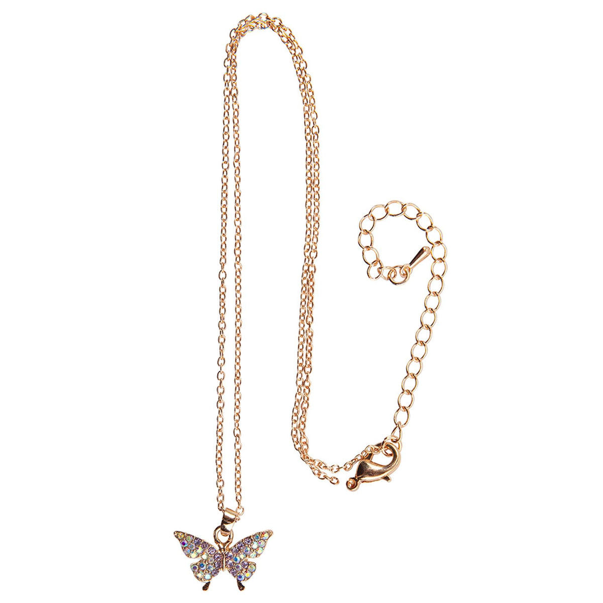 Great Pretenders Impulse Buying Rose Gold Butterfly Necklace, 1 Count