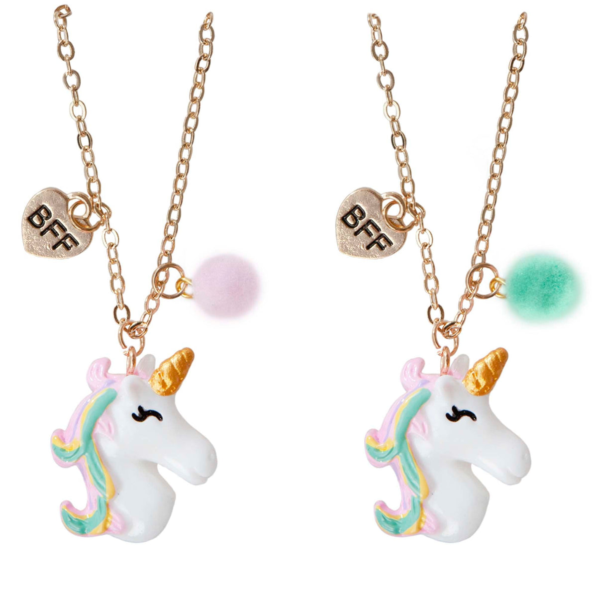 Great Pretenders Impulse Buying Unicorn BFF Necklaces for Kids, 2 Count