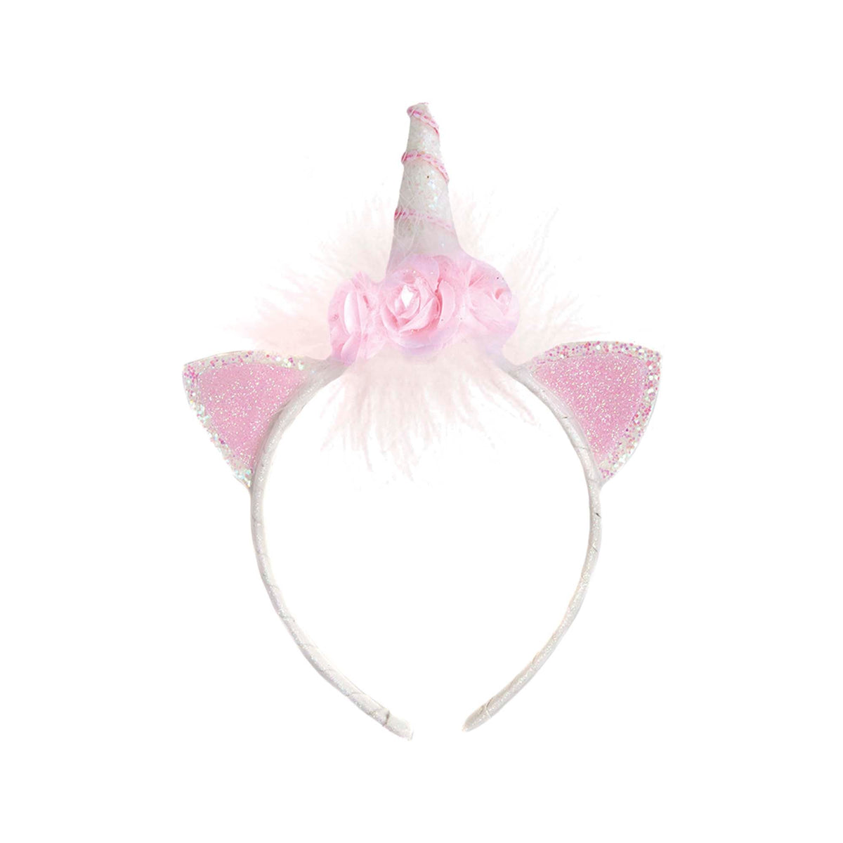 Great Pretenders Impulse Buying Unicorn Flower Headband, 1 Count 771877890444