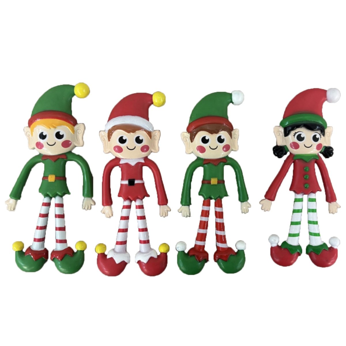 GROUPE RICOCHET Christmas Bendable Christmas Elf, Assortment, 1 Count 824464125273