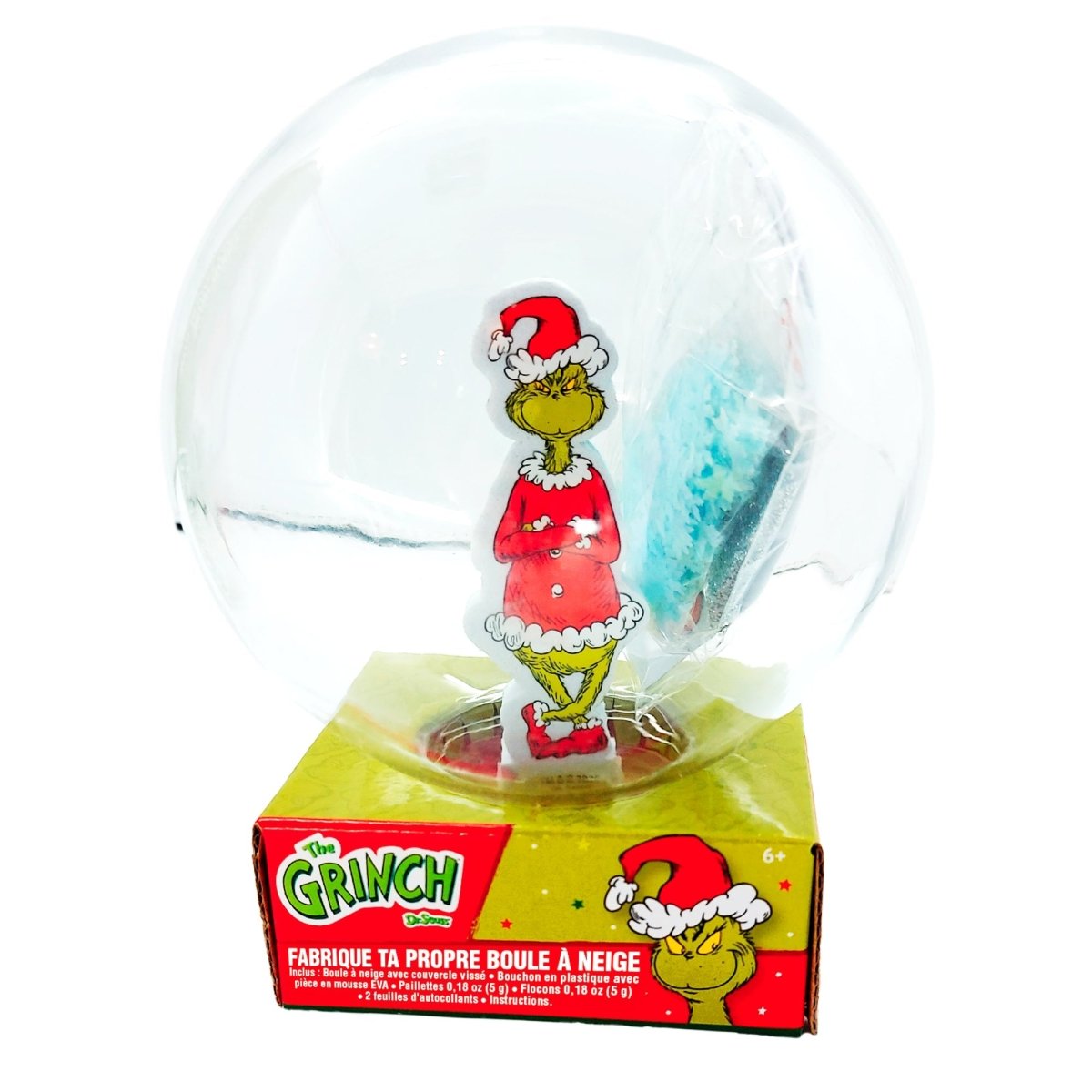 GROUPE RICOCHET Christmas Grinch Make your Own Snow Globe, Dr. Seuss, 1 Count 191537183509