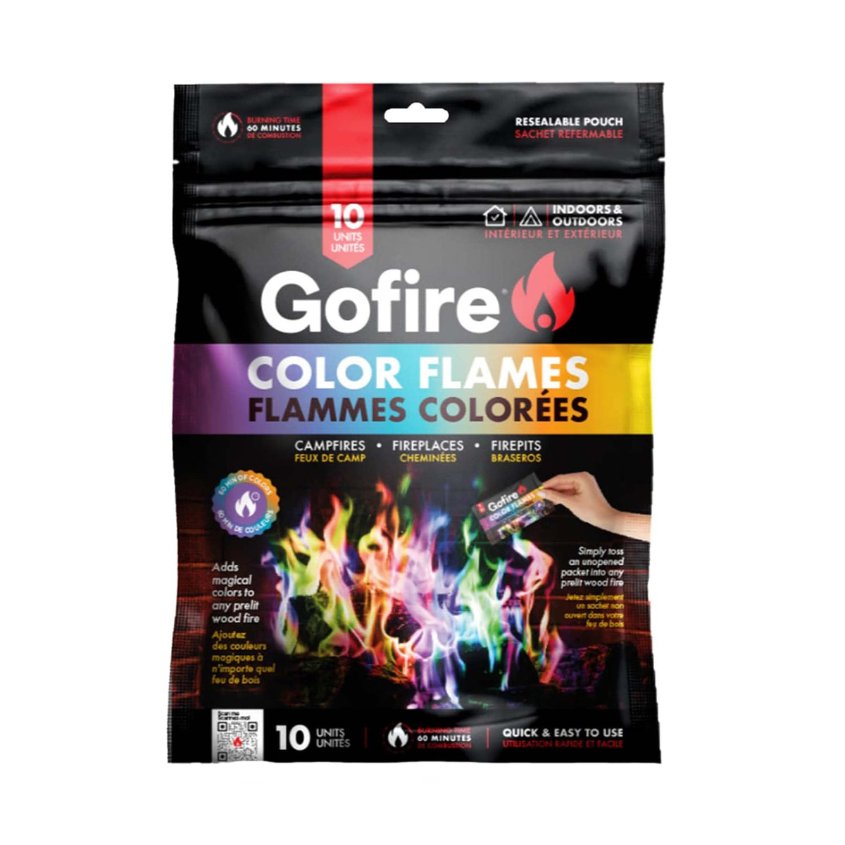 GROUPE RICOCHET Fireworks Color Flames, 10 Count