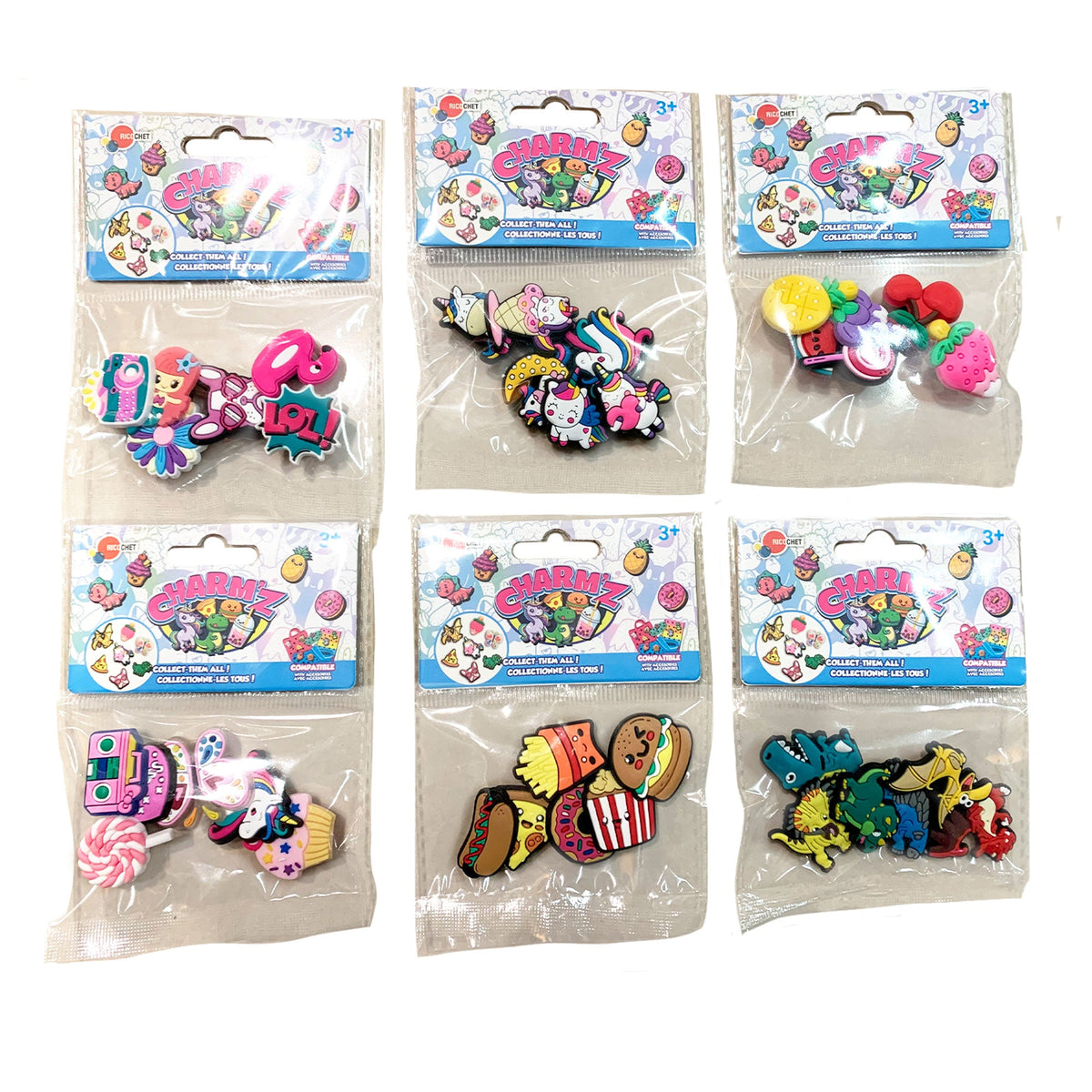 GROUPE RICOCHET Impulse Buying Charmz Regular Crocs Decoration, Assortment, 1 Count 824464124061