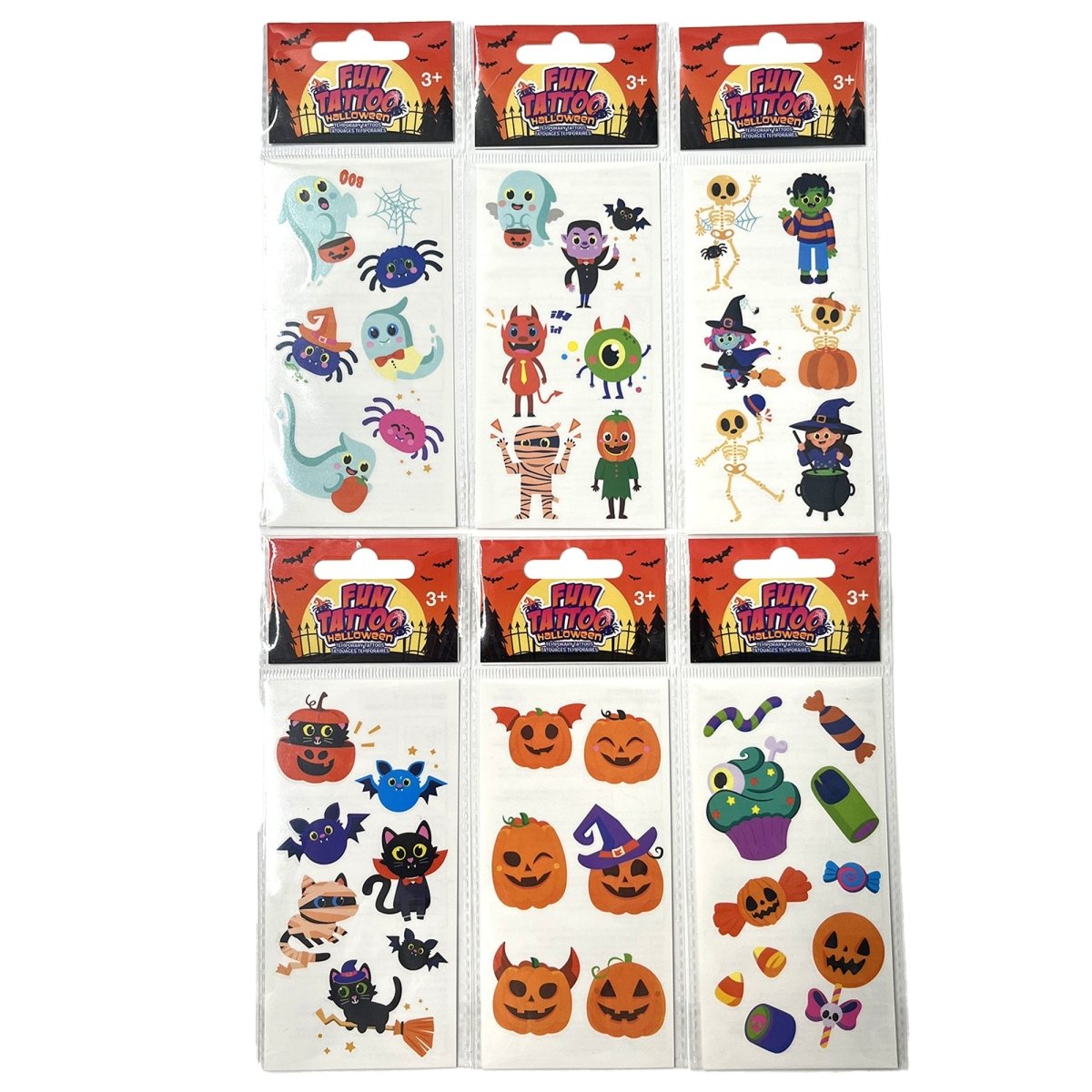 GROUPE RICOCHET Impulse Buying Halloween Temporaty Tattoo, Assortment, 1 count 824464125549