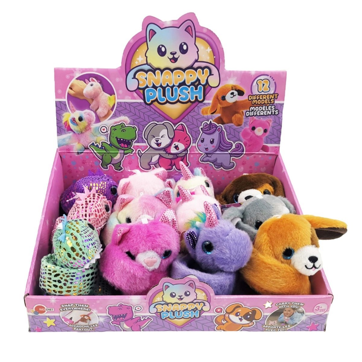 GROUPE RICOCHET Impulse Buying Snappy Plush Bracelet, Assortment, 1 Count 824464120933