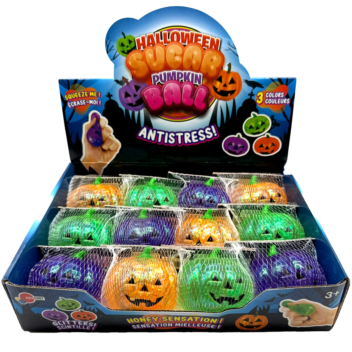 GROUPE RICOCHET Impulse Buying Squishy Pumpkin, Assortment, 1 count 824464125525