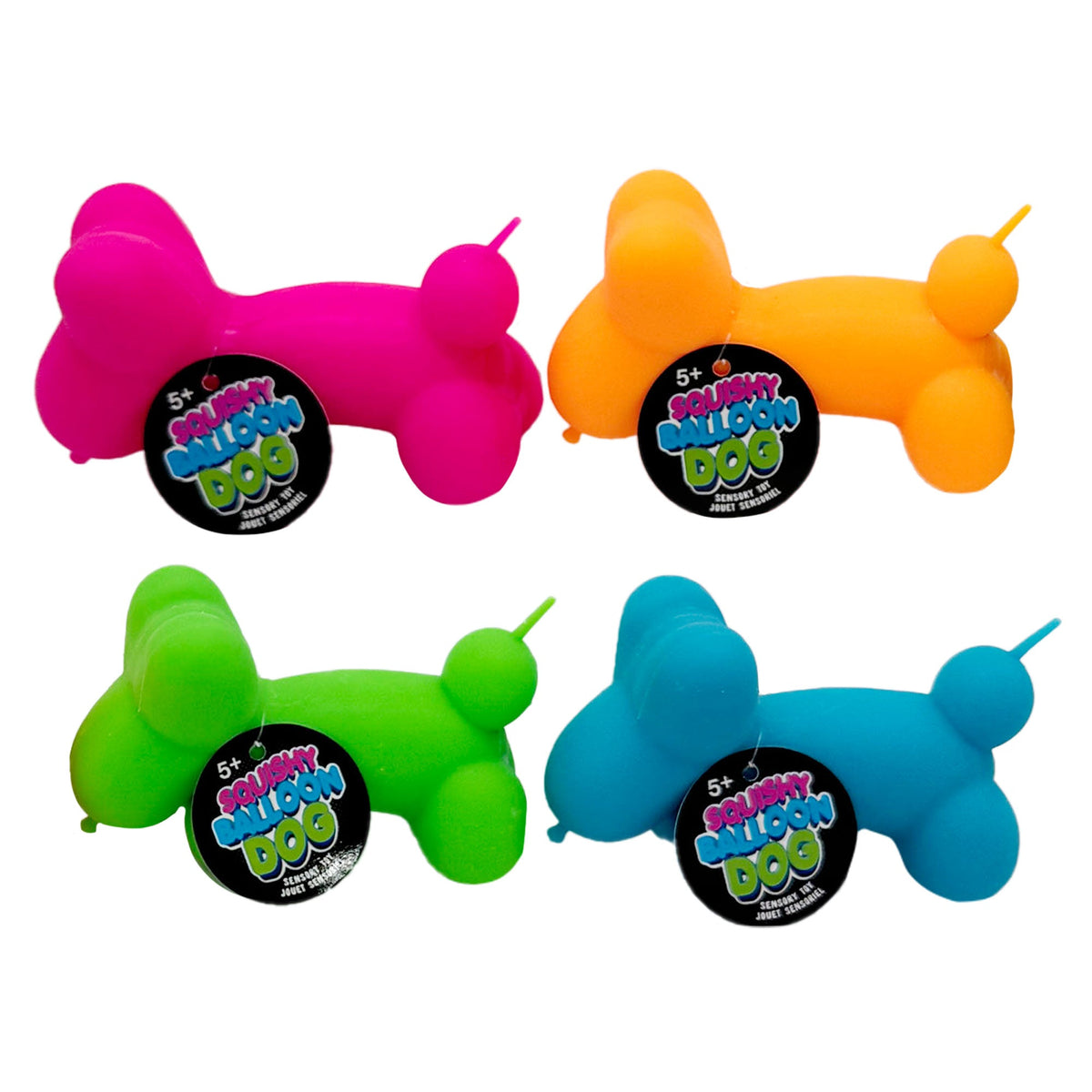 GROUPE RICOCHET Impulse Buying Stretchy Balloon Dog, Assortment, 1 count 824464123453
