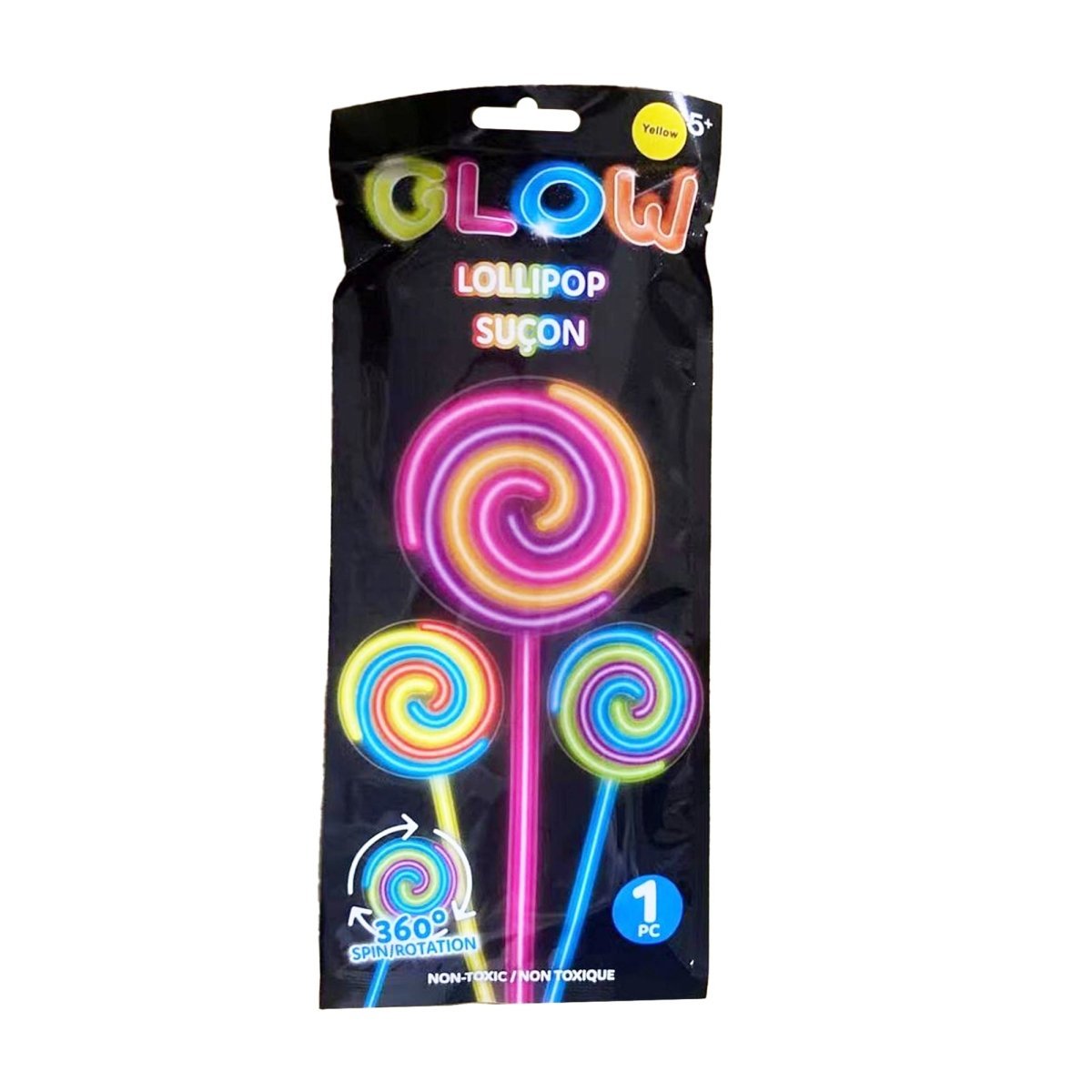 GROUPE RICOCHET Party Supplies Lollipop Shaped Glow Stick, 1 Count 824464118619
