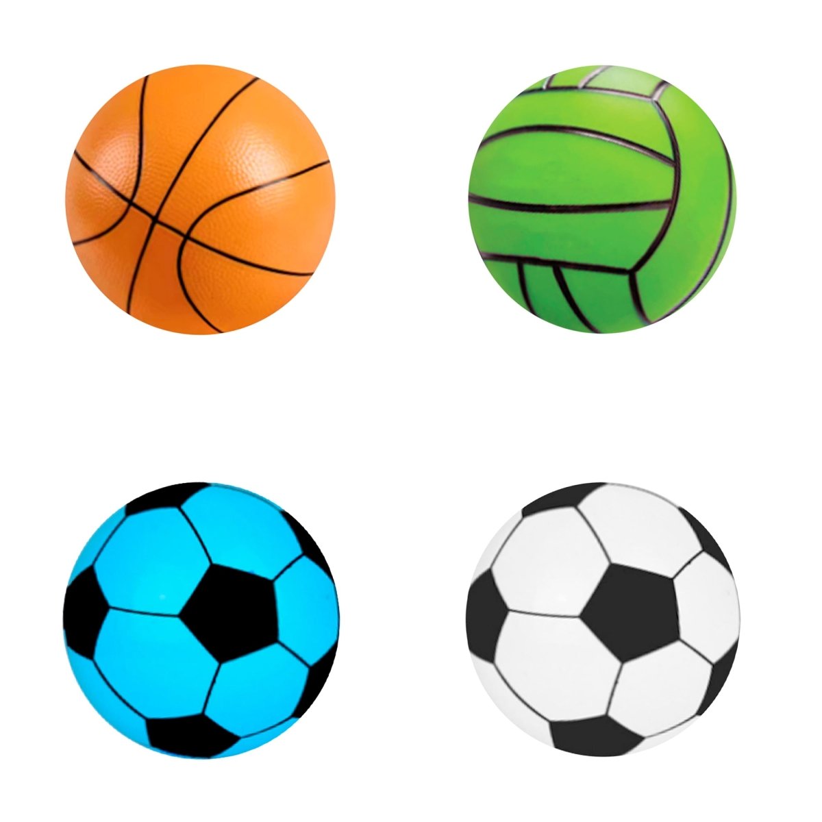 GROUPE RICOCHET Summer PVC Sports Ball, 9 inches, Assortment, 1 count 824464123217