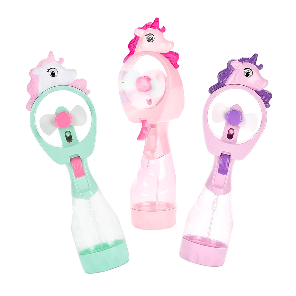 GROUPE RICOCHET Summer Unicorn Water Fan, Assortment, 1 Count 824464123538