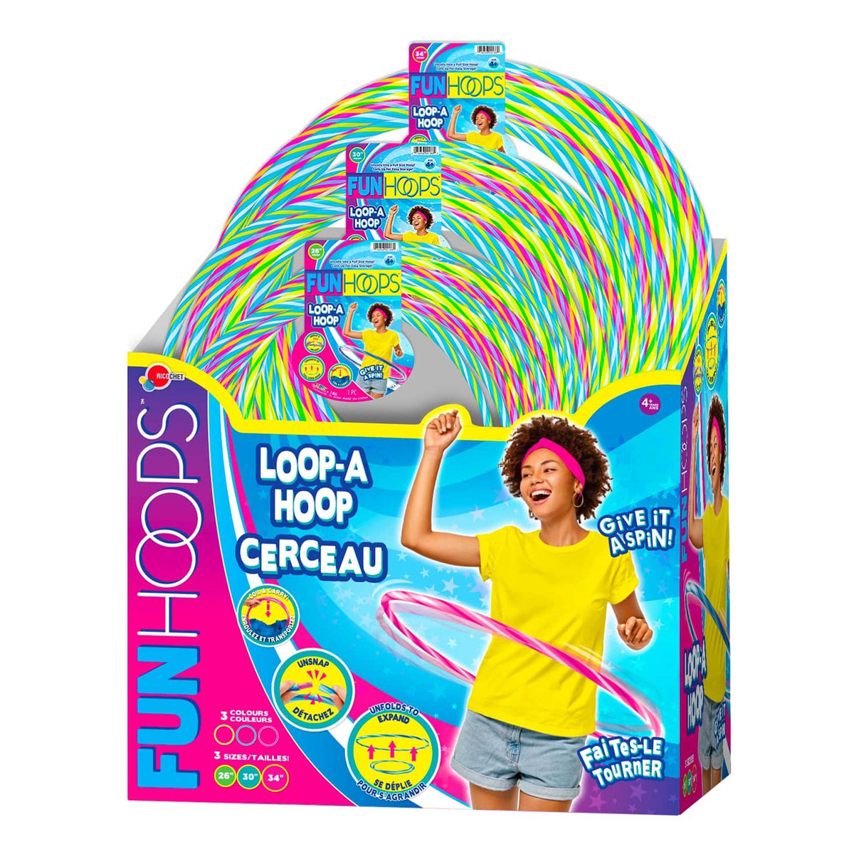 GROUPE RICOCHET Toys & Games Loop-A-Hoop, 3 Count