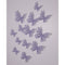 Guangzhou Tomas Crafts Co limited Balloons Lavender 3D Butterfly Decorations, 12 Count 810120711140