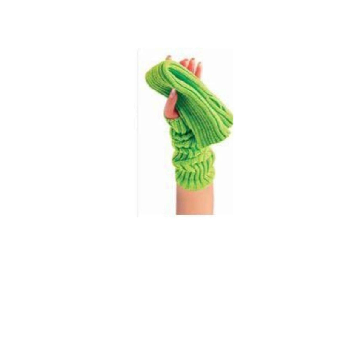 H M NOUVEAUTE LTEE Costume Accessories 80s Neon Green Wrist Warmers for Adults, 1 Count 712347218