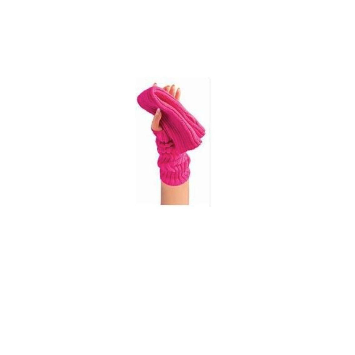 H M NOUVEAUTE LTEE Costume Accessories 80s Pink Wrist Warmers for Adults, 1 Count