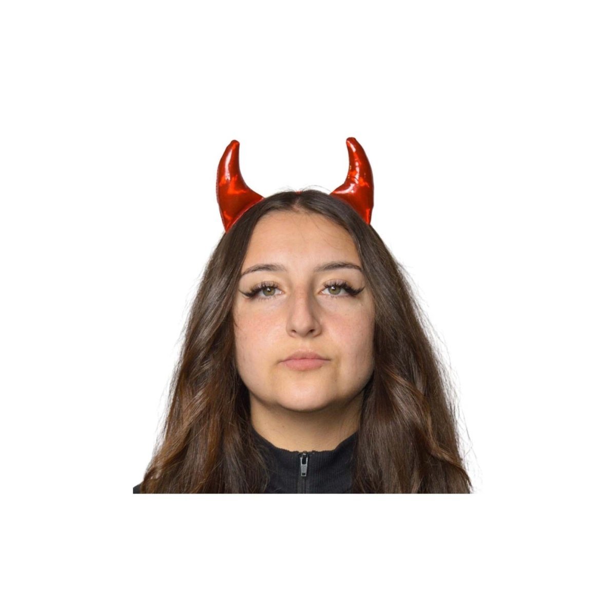 H M NOUVEAUTE LTEE Costume Accessories Leatherlike Devil Headband for Adults, 1 Count