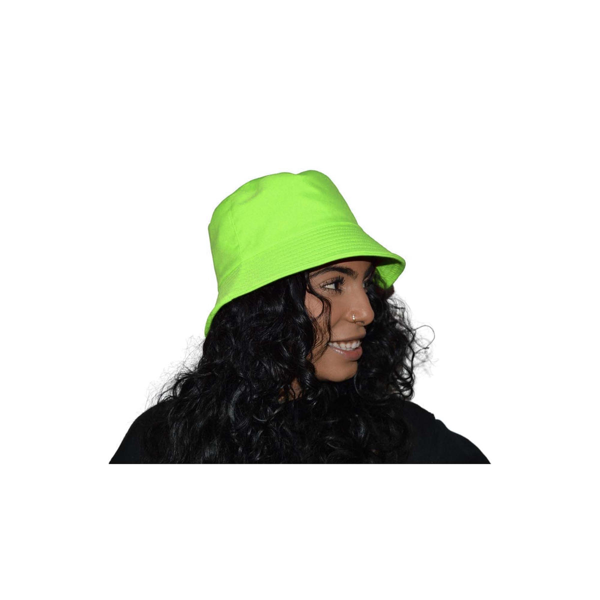 H M NOUVEAUTE LTEE Costume Accessories Lime Green Color Blast Gilligan Bucket Hat for Adults, 1 Count 057543891961