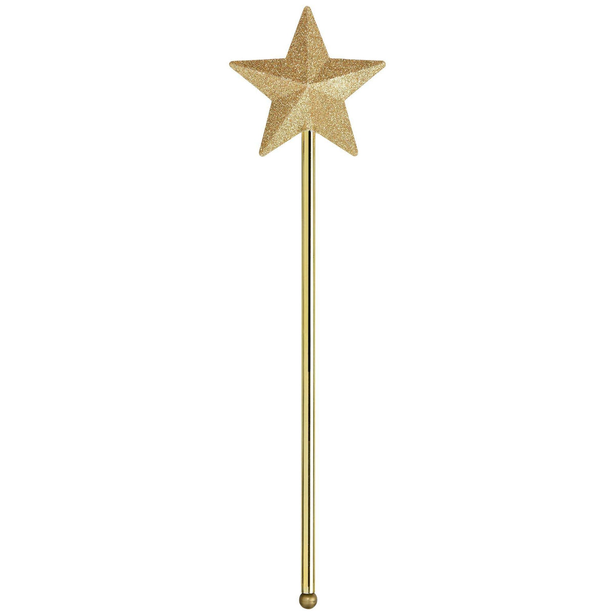 HALLOWEEN COSTUME CO. Costume Accessories Angel Gold Glitter Wand, 1 Count