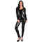 HALLOWEEN COSTUME CO. Costume Accessories Black Glossy Catsuit for Adults