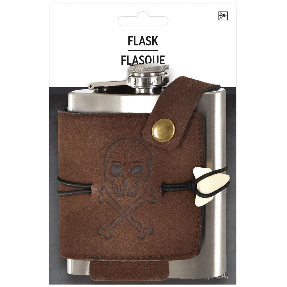 HALLOWEEN COSTUME CO. Costume Accessories Pirate Belt with Flask for Adults