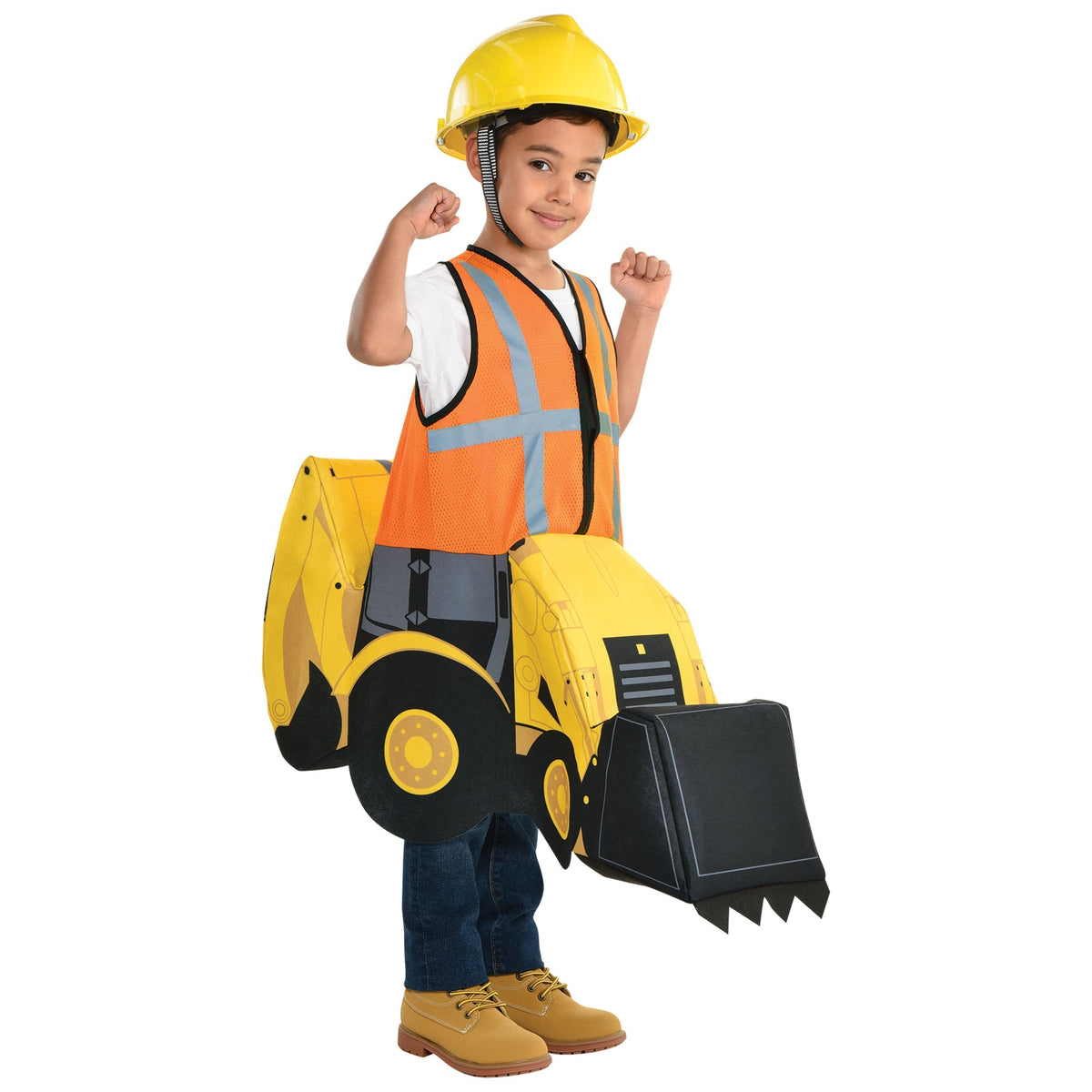 HALLOWEEN COSTUME CO. Costumes Digger Ride-On Costume for Kids, Construction Worker Costume