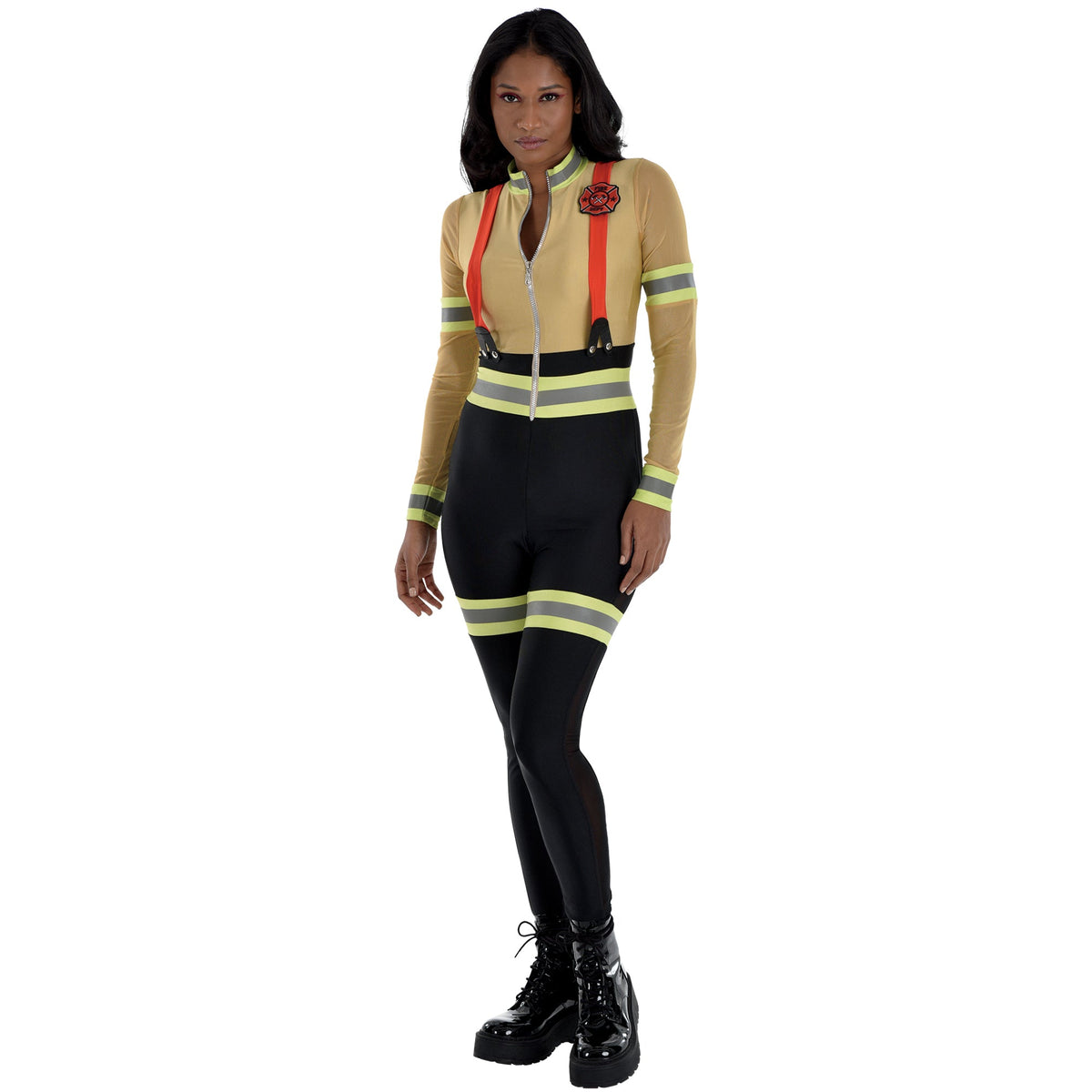 HALLOWEEN COSTUME CO. Costumes Firefighter Costume for Adults, Bodysuit and Pants