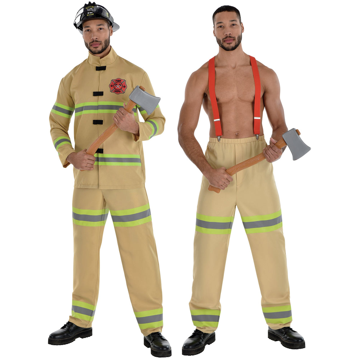 HALLOWEEN COSTUME CO. Costumes Firefighter Costume for Adults, Jacket and pants