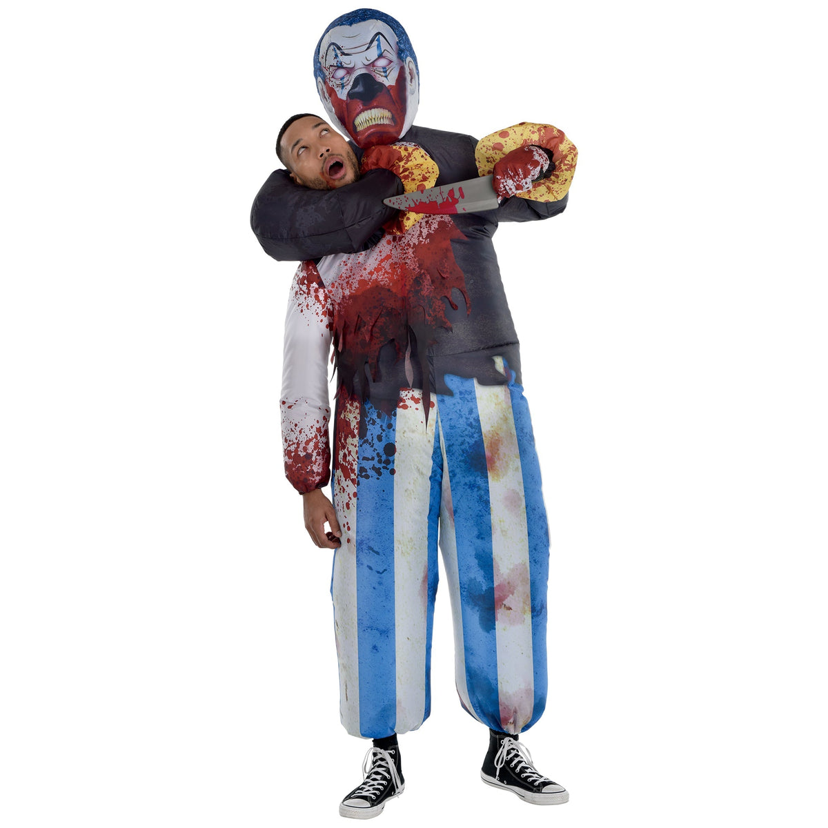 HALLOWEEN COSTUME CO. Costumes Killer Clown Capture Inflatable Costume for Adults 192937454374