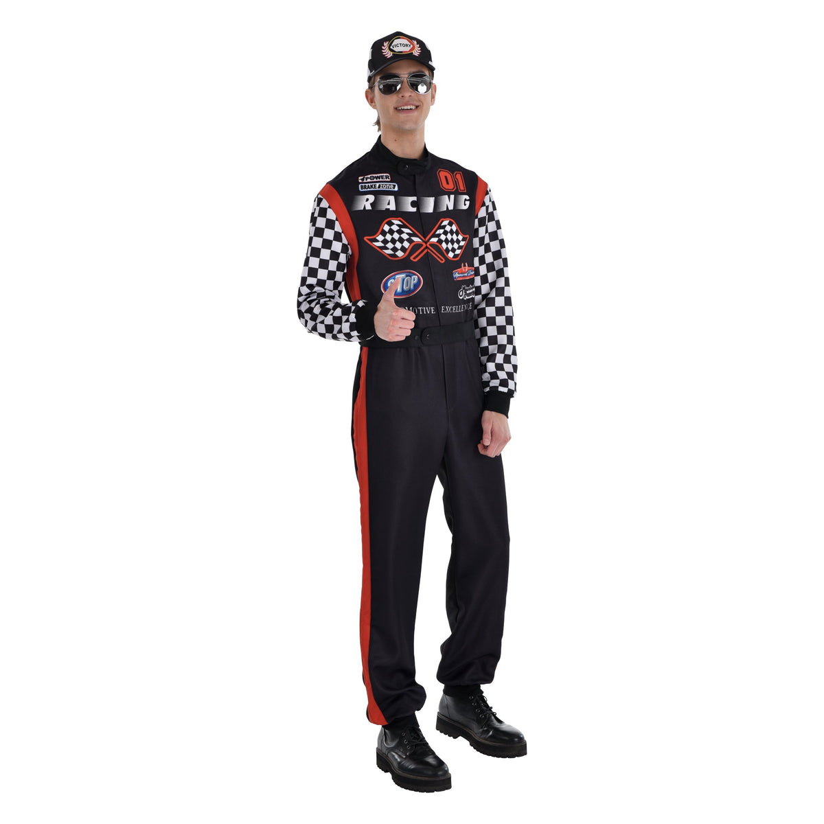 HALLOWEEN COSTUME CO. Costumes Racecar Driver Costume for Adults, Jumpsuit and Hat
