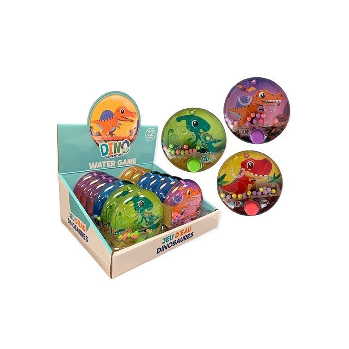 HANDEE PRODUCTS/LES PRODUITS H Impulse Buying Portable Dinosaur Water Game, Assortment, 1 Count 064049517226