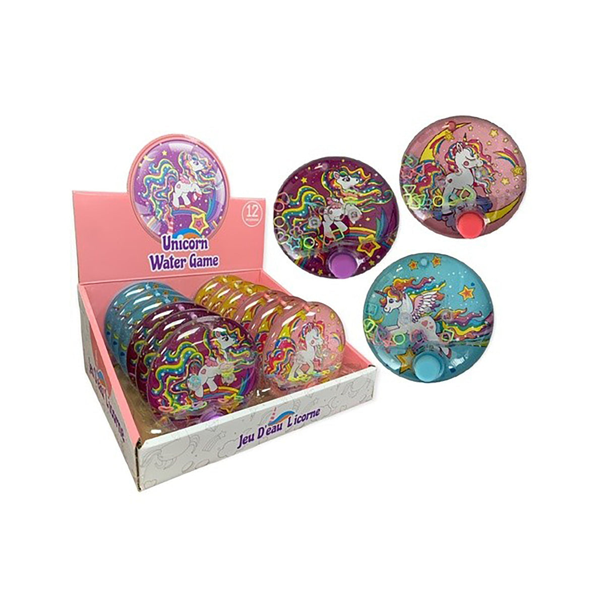 HANDEE PRODUCTS/LES PRODUITS H Impulse Buying Portable Unicorn Water Game, Assortment, 1 Count 064049517219