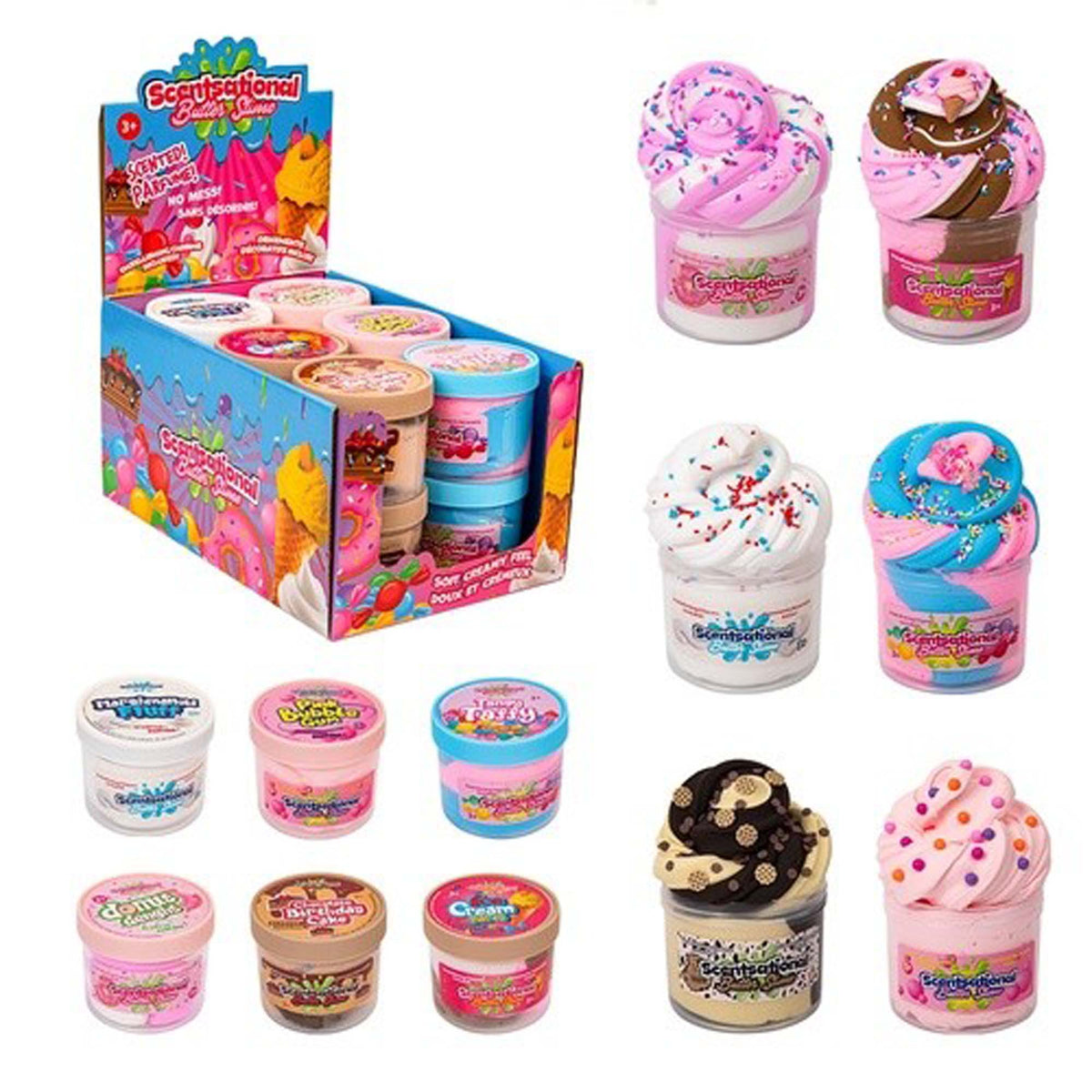 HANDEE PRODUCTS/LES PRODUITS H Impulse Buying Scented Sweet Butter Slime, Assortment, 1 Count 064049717237