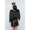 Hangzhou Youzhou import & Export Co. Costumes Accessories Black Feather Kit for Adults, Wings and Halo, 32 Inches 810077659120
