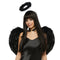 Hangzhou Youzhou import & Export Co. Costumes Accessories Black Feather Kit for Adults, Wings and Halo