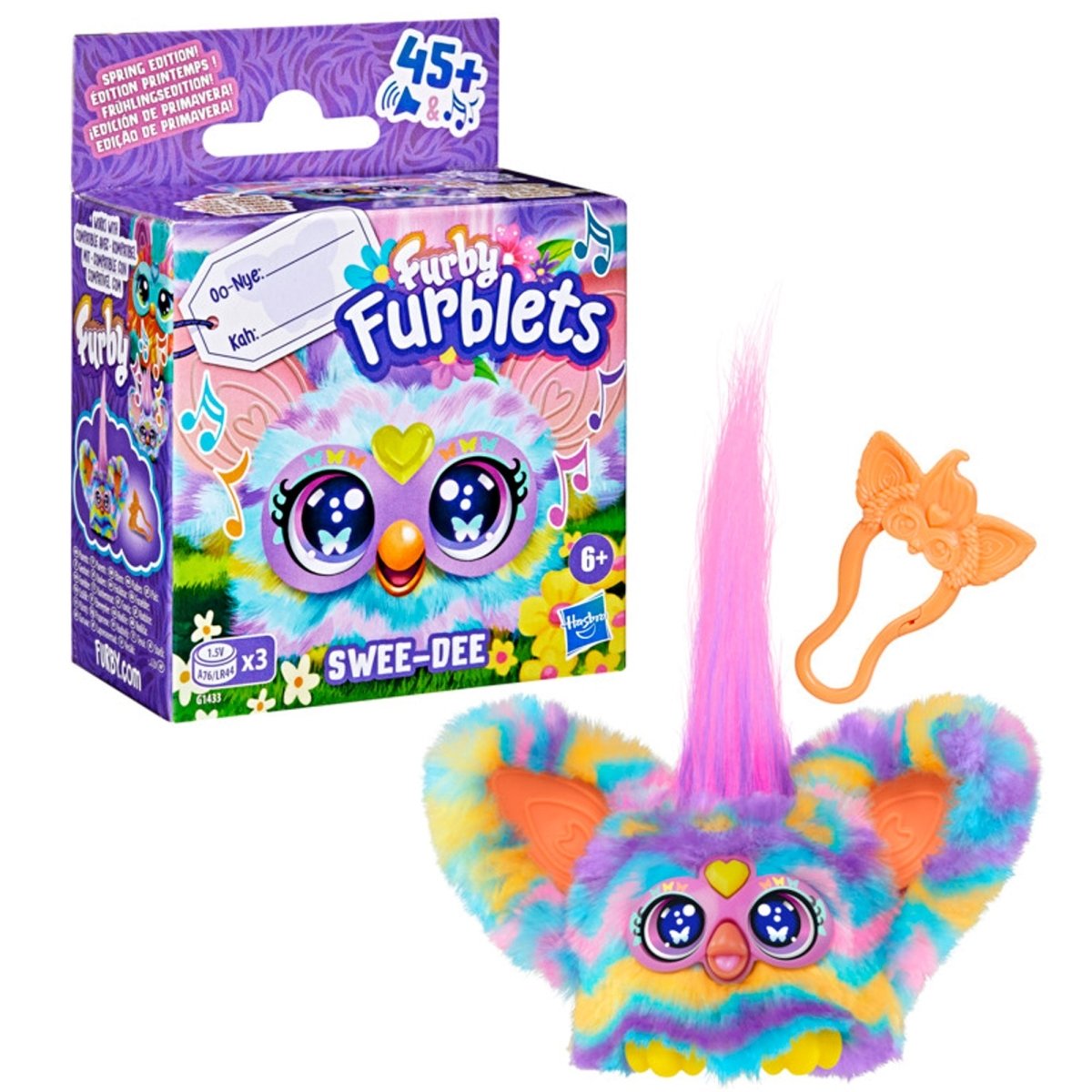 HASBRO Toys & Games Furby Furblets Swee-Dee Spring Mini Plush Toy, 1 Count 5010996291288