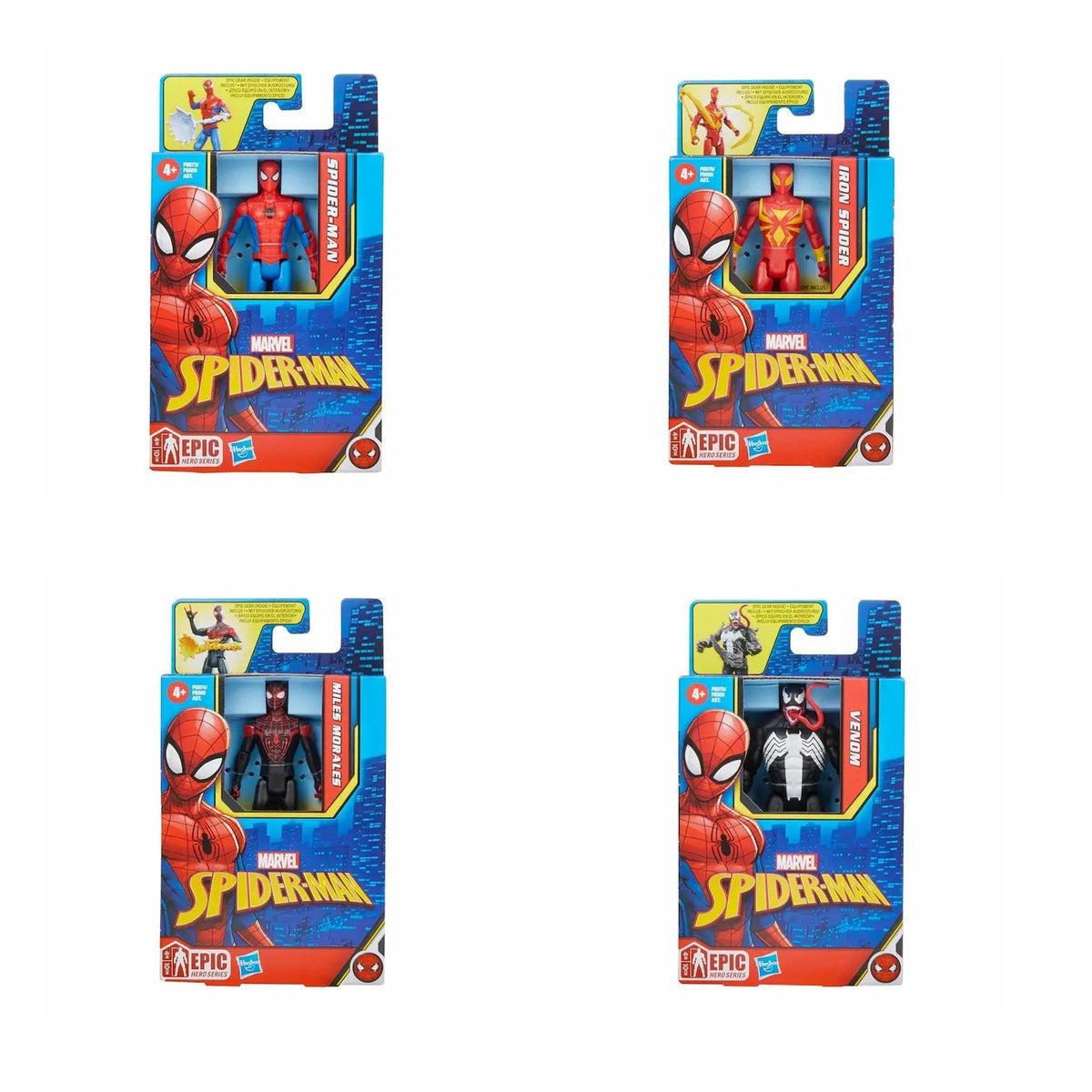 HASBRO Toys & Games Marvel Spider-Man Figure, 4 Inches, Assortment, 1 Count 5010994186098