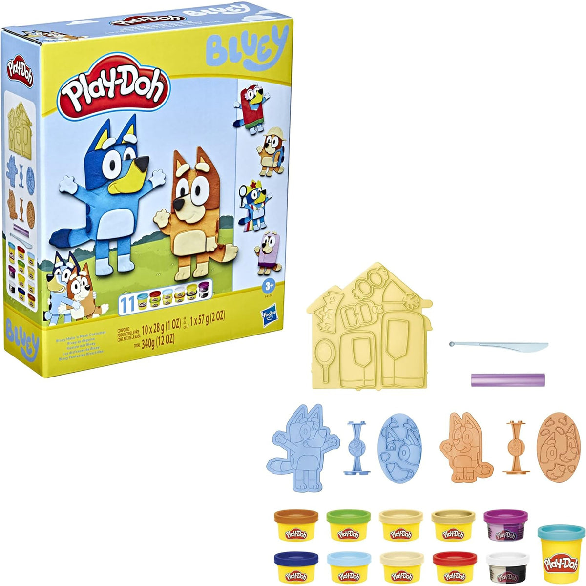 HASBRO Toys & Games Play-Doh Bluey Make 'n Smash Costumes, 1 Count
